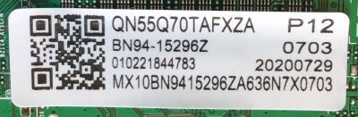 KIT DE TARJETAS PARA TV SAMSUNG MAIN BN94-15296Z / BN41-02749A / BN97-16593C / FUENTE BN44-01062A / L55E8_TSM / BN4401062A / PANEL CY-RT055FGLV3H / MODELO QN55Q70TAFXZA FB03 - Imagen 2